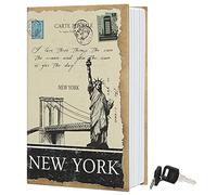 Coffre-fort de dérivation avec clé de sécurité, coffre-fort caché, coffre-fort secret pour argent, bijoux, documents ou objets de valeur, New York