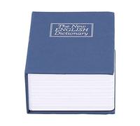 Coffre-fort de Livre avec Serrure à Clé, Mini Coffre-fort Simulation Book Security Money Ciding Box, Diversion Book Safe 4.5x3.1x1.8 Inch(bleu)
