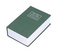 Coffre-fort de livre Coffre-fort de stockage de sécurité innovant en forme de dictionnaire avec verrouillage par mot de passe pour le bureau à domicile en voyage vert 7,1 x 4,6 x