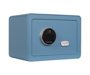 Coffre-fort de meuble Rottner Vintage-Bleu, serrure électronique avec lecteur d'empreintes digitales