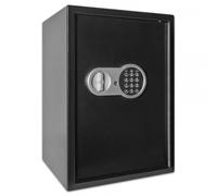 Megasat ST-50 K - Coffre-fort, serrure à code, capacité 43 l - Noir | Bouton rotatif avec électroaimant, pour espèces, documents, objets de valeur