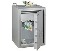 Coffre fort dépôt de fonds à levier hartmann 77 litres serrure à clé - gris clair - hartmann G