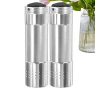 Coffre-fort dissimulé - 2 pièces en forme de lampe de poche pour cacher des objets, de l'argent, de l'argent, des bijoux, portable pour maison, hôtel