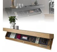 Coffre-fort dissimulé pour armes à feu - Boîte de rangement murale en bois avec compartiment secret pour armes - Solution compacte pour le salon, le bureau et la chambre à coucher