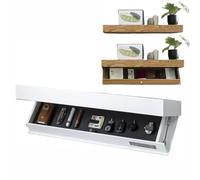 Coffre-fort dissimulé pour armes à feu - Boîte de rangement murale en bois avec compartiment secret pour armes - Solution compacte pour le salon, le bureau et la chambre à coucher