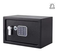 Yale Coffre-Fort à Alarme 130 DB - Small 8.6L - Noir - Serrure Electronique Code 3 à 8 Chiffres 20x31x20cm YEC/200/DB2