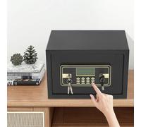 Coffre-fort électronique de 22 l avec affichage LED - Coffre-fort électronique avec étagère amovible - Haute sécurité - Pour ranger de l'argent, des documents, des médicaments