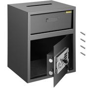 Coffre-fort électronique numérique de sécurité - VEVOR - Avec fente de dépôt - Acier au Carbone - Noir