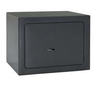 vidaXL Coffre-fort avec verrou à clé gris foncé 17x23x17 cm en acier