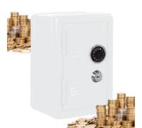 Coffre-Fort en métal pour, boîte de Rangement avec Mot de Passe - Coffre-Fort et Compartiment à Billets - Cadeaux pour Anniversaire, Noël, Nouvel an, Blanc, Voir Description, Voir Description