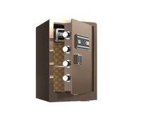 Coffre fort Grand coffre-fort de sécurité numérique à empreintes digitales, avec compartiment caché, système à double or le bureau armoire forte(Gold)