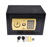 Coffre-fort ignifuge avec pavé numérique programmable et construction inviolable pour un rangement sécurisé des documents et des appareils électroniques à la maison ou au travail (B)