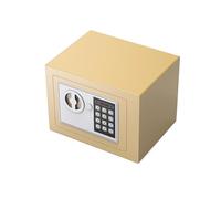 Coffre-fort ignifuge de grande capacité avec clavier électronique antivol en acier pour maison, bureau, hôtel, solution de rangement sécurisée multicolore (doré)