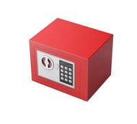 Coffre-fort ignifuge de grande capacité avec clavier électronique, combinaison antivol en acier multicolore pour la maison, le bureau et la sécurité de l'hôtel (rouge)