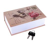 Créatif Dictionnaire Livre Coffre-fort, Coffre-fort de Rangement Secret Caché en Forme de Livre avec Serrure à Combinaison, Cachette Secrète Boîte pour l'argent, Bijoux, Passeport (Rose Journal)