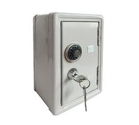 Coffre-fort, Mini Coffre-fort En Métal, Casier De Tirelire For Enfants, Familial, Créative, À Clés, Décoration Bureau(blanc)