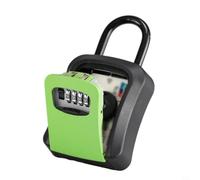 Coffre-fort mural pour clés avec serrure à combinaison à 4 chiffres (vert) | Code réinitialisable à 4 chiffres, 10 000 combos, pour un réglage facile, entrée sans ccès sécurisé pour les invités