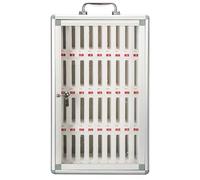 Coffre-Fort Mural pour Téléphone Portable 12 À 60 Emplacements en Alliage D'aluminium avec Clé pour École Et Usine(36bits)