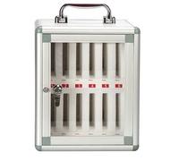 Coffre-Fort Mural pour Téléphone Portable 12 À 60 Emplacements en Alliage D'aluminium avec Clé pour École Et Usine(12bits)