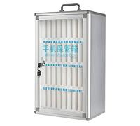 Coffre-fort mural pratique avec poignée et rangement verrouillable, armoire téléue transparente pour salle de classe, bureau, usine - 36 emplacements pour un rangement sécurisé des appareils