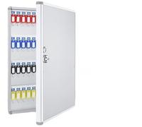 Coffre-Fort Mural Verrouillable à 96 Compartiments, Grand Espace De Rangement avec éTiquettes Et 96 Crochets pour La Maison, Le Bureau, L'HôTel Ou La Banque.(96-bit/B)