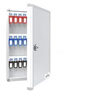 Coffre-Fort Mural Verrouillable à 96 Compartiments, Grand Espace De Rangement avec éTiquettes Et 96 Crochets pour La Maison, Le Bureau, L'HôTel Ou La Banque.(48-bit/B)