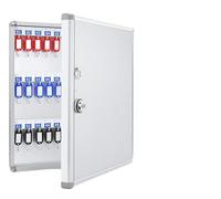 Coffre-Fort Mural Verrouillable à 96 Compartiments, Grand Espace De Rangement avec éTiquettes Et 96 Crochets pour La Maison, Le Bureau, L'HôTel Ou La Banque.(72-bit/B)