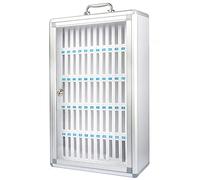 Coffre-fort mural verrouillable pour téléphones portables - Casier portable avec 48/60 emplacements pour un accès facile - Solution de rangement sécurisée pour les appareils personnels
