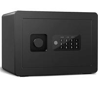Coffre-fort numérique avec empreintes digitales et mot de passe, armoire de rangement multifonction ignifuge et antivol pour la maison, blanc, sécurisez vos objets de valeur dès aujourd'hui