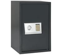 Coffre-Fort numérique électronique avec étagère Gris foncé 40x35x60 cm Acier,Coffres-forts,20.24KG-42011309