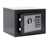 Coffre-Fort numérique électronique Gris Foncé 23x17x17 cm Acier,Coffres-forts,3.12KG-42011305