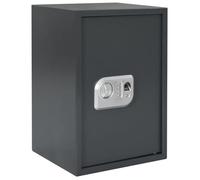 Coffre-fort numérique en acier - vidaXL - Gris foncé - 35x31x50 cm - Sécurité à triple accès - Serrure électronique