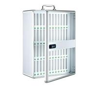 Coffre-fort numérique pour téléphones portables, argent et objets de valeur - Serrure à clé et à code pour bureau, salle de classe, salle de sport - Rangement compact (37 x 20 x 60,5 cm)