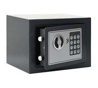 vidaXL Coffre-fort numérique électronique Gris Foncé 23x17x17 cm Acier
