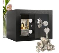 Coffre-fort - Petit Coffret de Sûreté en Acier pour Argent | Organisateur pour Appartements, Hôtels, Valises, Propriétaires, Documents, Placards et Locataires