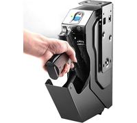 Coffre-Fort Pistolet, Coffre-Fort Pistolet, Armoire Murale pour Armes à Empreintes Digitales avec Verrouillage à Bouton, Dispositif De Sécurité D’Arme à Feu, Accès Rapide