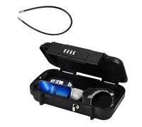 Coffre-fort portable avec code pour voyage, plage, boîte de sécurité à combinaison avec câble métallique amovible, mini coffre-fort de rangement étanche pour les hôtels, les sports, les lieux, le