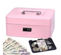Coffre-fort portable, boîte à serrure de sécurité - Dépôt d'argent portable avec code de sécurité pour voyage, stocker des clés, cartes, bijoux, billets de banque