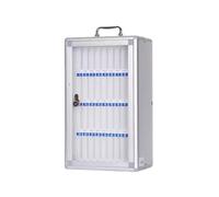 Coffre-fort portable en alliage d'aluminium avec serrure et clé, idéal pour l'éc serrure et clé, idéal pour l'école et l'usine. Comprend des autocollants numériques pour la personnalisation.