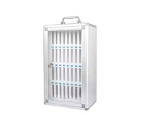 Coffre-fort portable en aluminium avec serrure et clé pour 36 téléphones, idéal pour les écoles et les événements et appareil mobile sécurisé Nizer