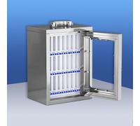 Coffre-fort portable pour téléphones portables verrouillable avec poignée Mini coffre-fort pour appareils mobiles, casier de téléphone compact, idéal pour les voyages et la maison