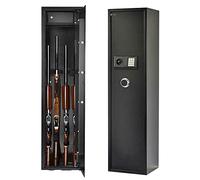 Coffre-fort pour fusil, grande armoire à armes pour la maison, accès rapide pour 4 à 5 armes longues, rangement sécurisé avec mode silencieux