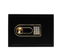 Coffre-fort pour la maison en acier - Coffre-fort numérique 22 l - Avec code et offre-fort mural pour argent liquide, bijoux, documents, hôtels, bureau - Noir