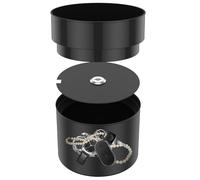 Coffre-fort pour pot de fleurs avec sac à billets et serrure, pot de fleurs à 2 couches, compartiment secret, coffre-fort décoratif caché en métal pour cacher de l'argent liquide, des bijoux, des