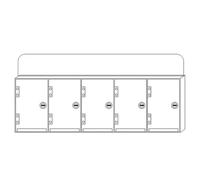 Coffre-fort pour téléphone en acrylique transparent pour salle de classe - Boîte de rangement pratique avec serrure (5 emplacements) - Casier scolaire pour appareils mobiles - Solution de rangement