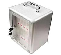 Coffre-Fort pour Téléphone Portable en Alliage D'aluminium avec Clé Et Trou De Fixation Murale pour École Et Usine(12bits)