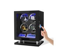 Coffre-fort, Remontoir De Montre Automatique À Déverrouilla Par Empreinte Digitale, Avec 3/4/6/8/12 Fentes, Écran Tactile, Télécommande, Moteur, Coffre-fort(4 winders)