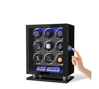 Coffre-fort, Remontoir De Montre Automatique À Déverrouilla Par Empreinte Digitale, Avec 3/4/6/8/12 Fentes, Écran Tactile, Télécommande, Moteur, Coffre-fort(9 winders)