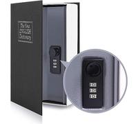 Coffre Fort Secret, Ohuhu Coffre Fort Discret pour Dictionnaire avec Verrou à Combinaison, Coffre-fort en Forme de Livre, Cachette Secrete pour Espèces, Bijoux et Clé, Cadeau pour Famille Amis