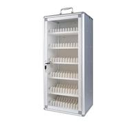 Coffre-fort sécurisé en alliage d'aluminium avec serrure - Boîte de rangement en acrylique transparent pour étudiants et bureaux - Solution de rangement pour téléphone avec design compact